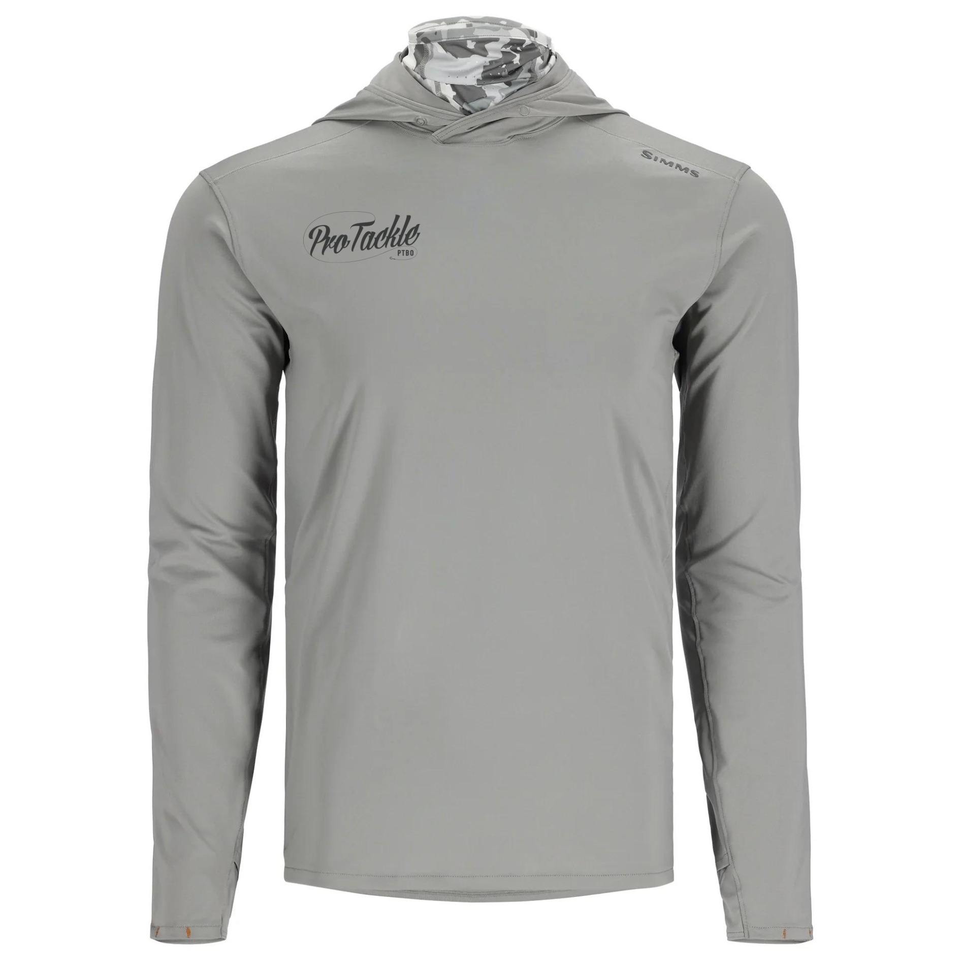 Simms X PTBO Pro Tackle M's Solarflex Guide Hoody X-Large / Cinder