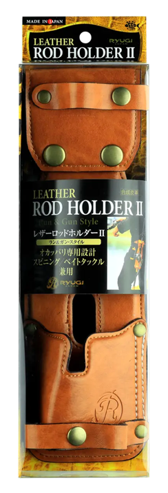 Ryugi Leather Rod Holder II Green Camo
