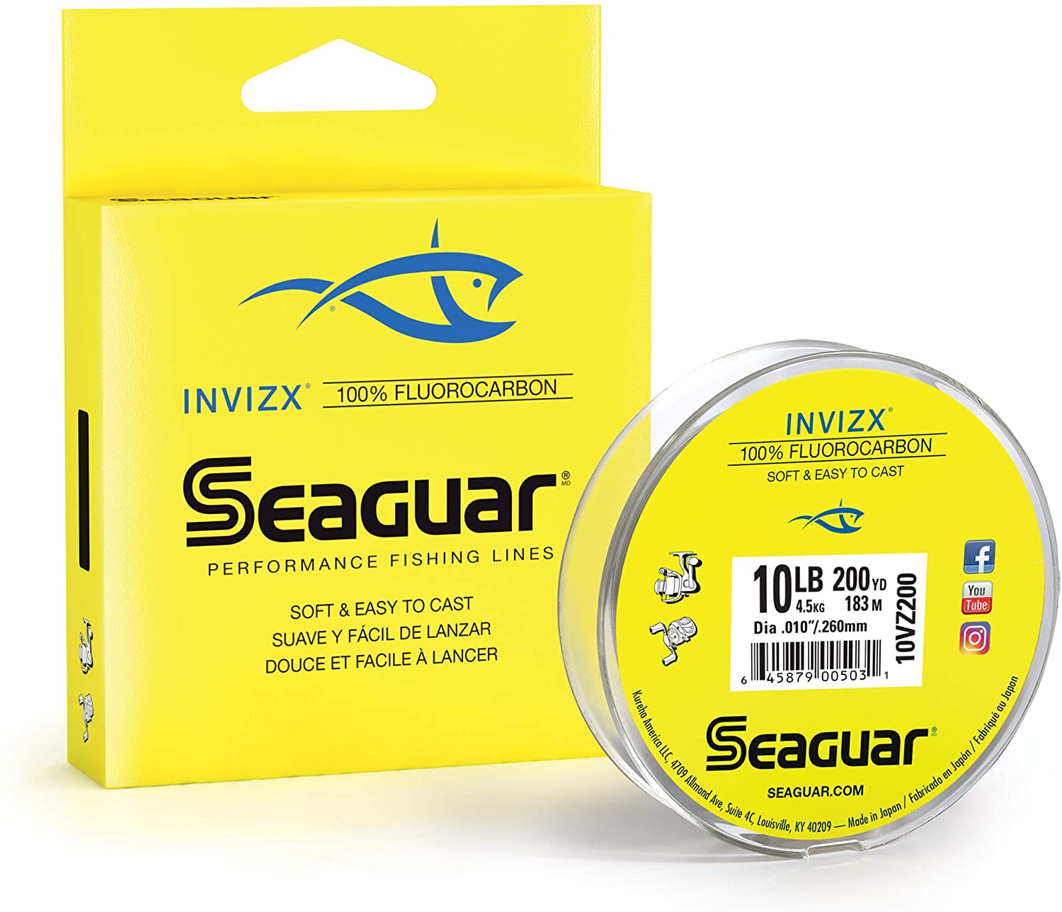 Seaguar InvizX Fluorocarbon Line 4 lb.
