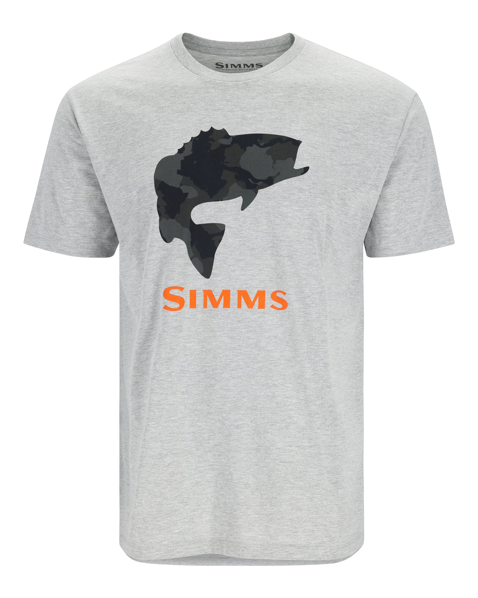 SIMMS M's Bass Fill T-Shirt Medium / Grey Heather