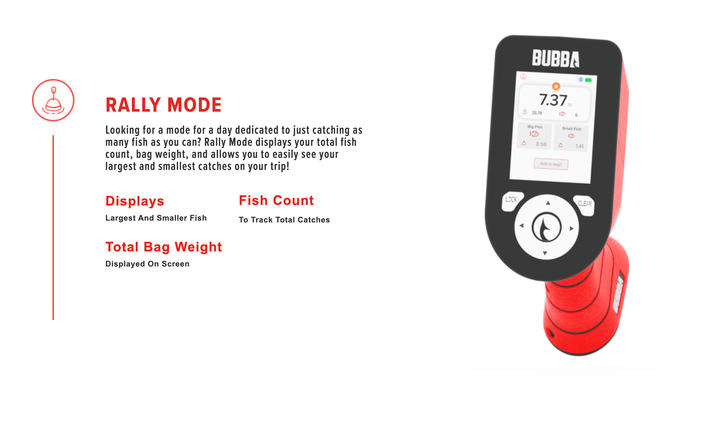 Bubba Blade 1176076 Pro Series 60lb Capacity Smart Electronic Fishing Scale  