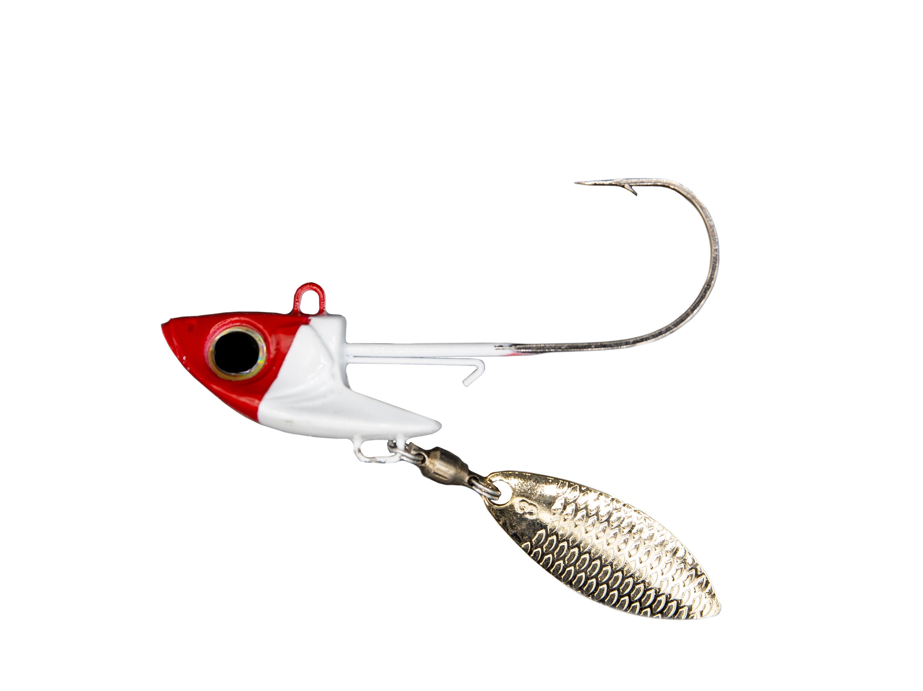 Damiki Rig Jig Head with Blade Red Head / 3/4oz