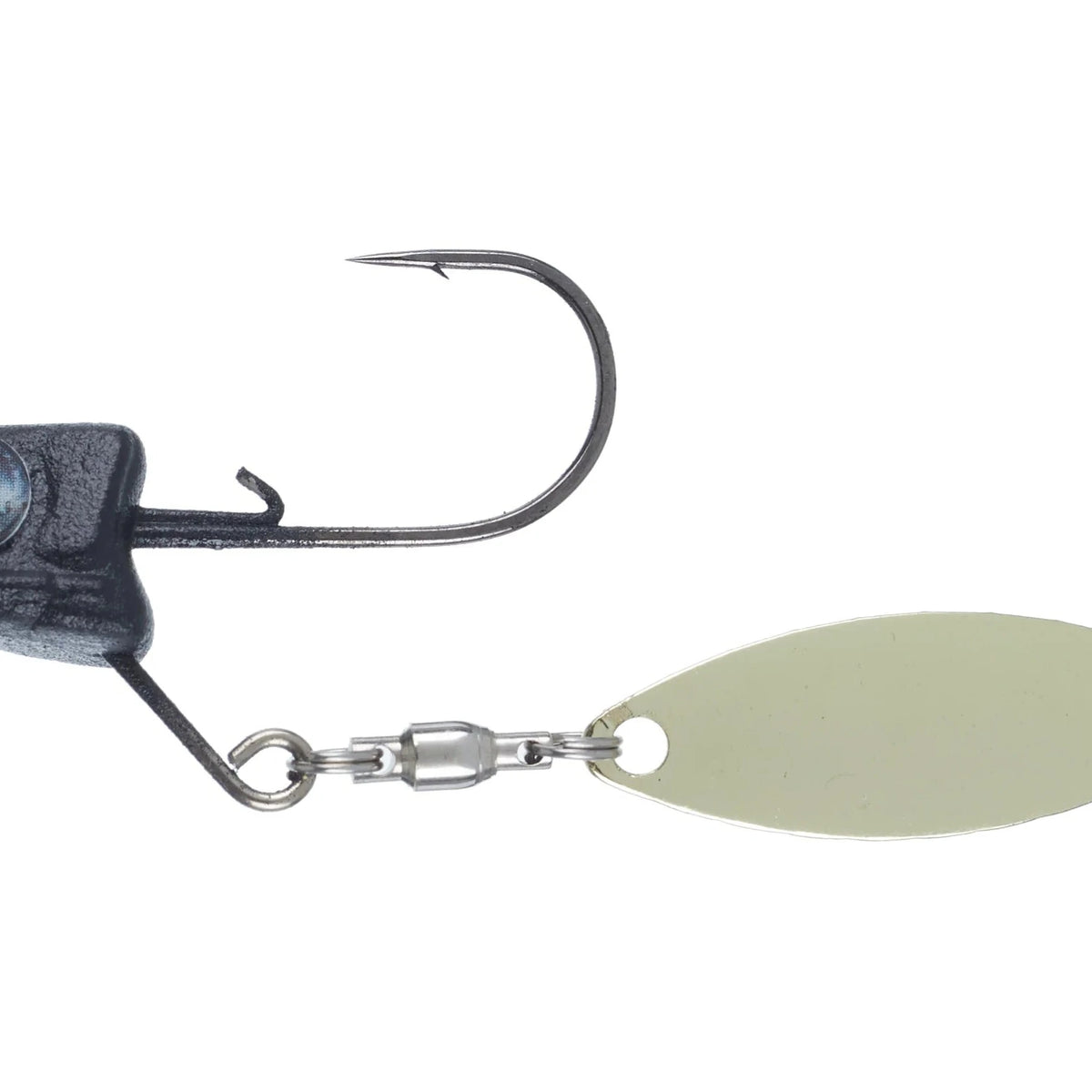 Great Lakes Finesse Sneaky Underspin Matte Black (Silver Blade) / 3/8oz
