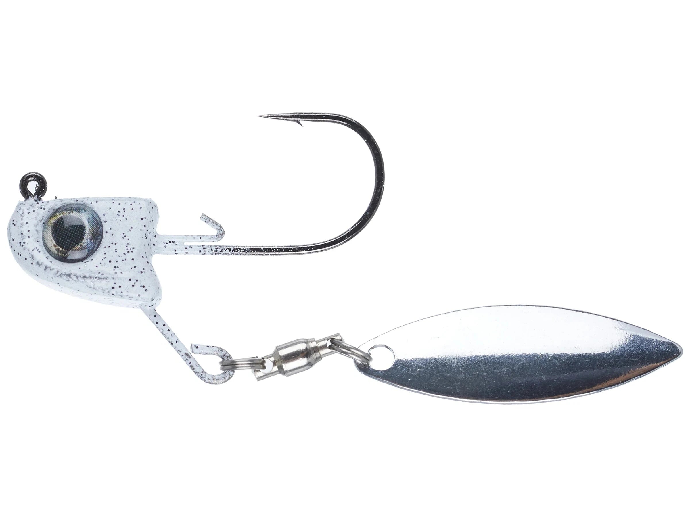 Great Lakes Finesse Sneaky Spin 3/16 oz / White SHAD / SILVER BLADE