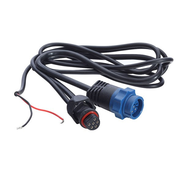 Lowrance Transducer Adaptor Cable, Blue Plug to Uni-Plug