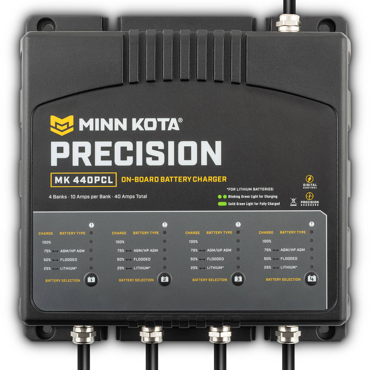 Minn Kota MK-440 4 Bank 40amp 板载精密充电器