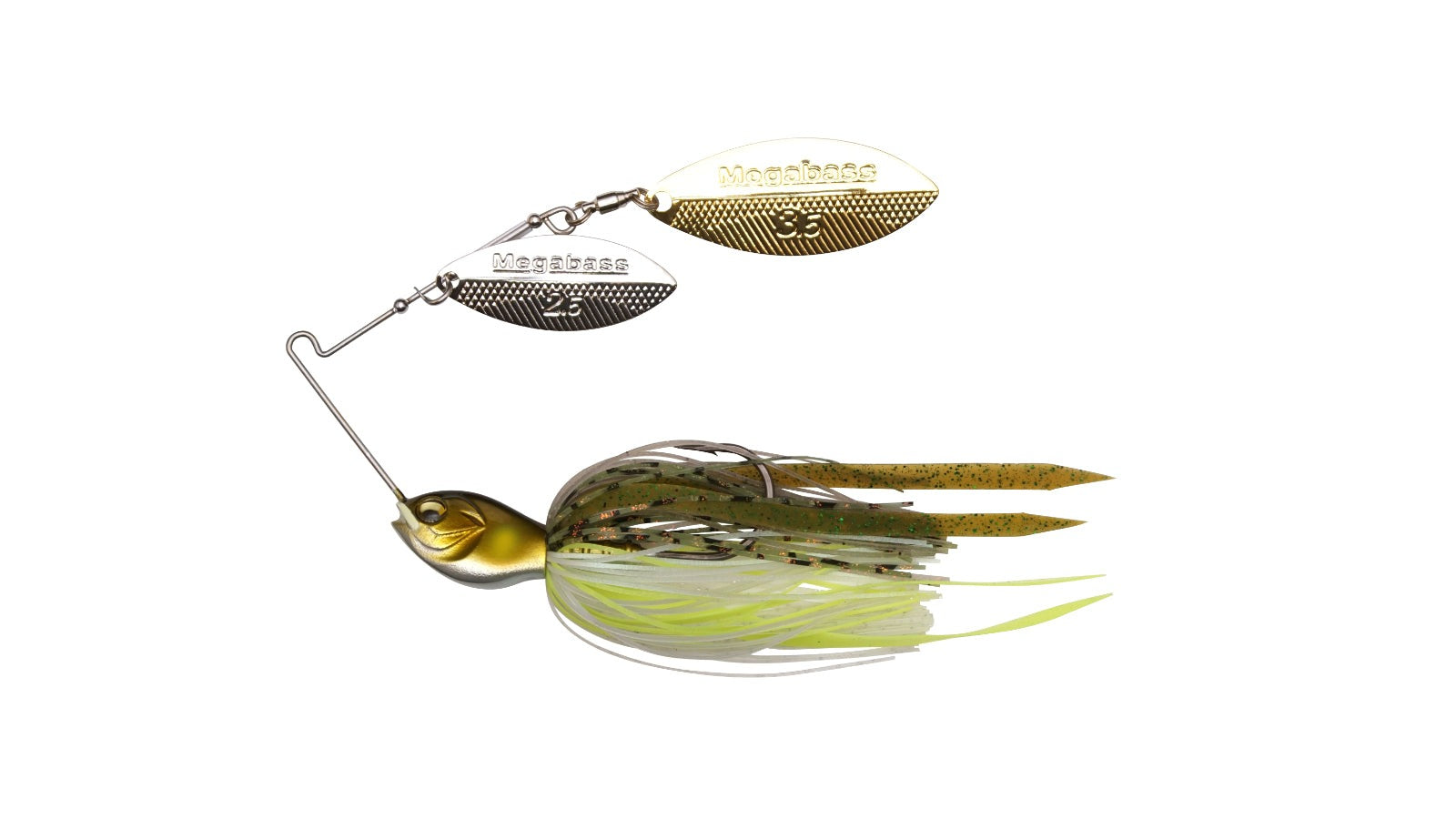 4 New Premium Fishing Tackle Spin/Buzz Spinnerbaits, 3/8oz. Great Colors #2
