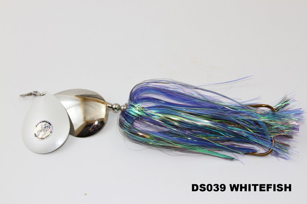 Musky Mayhem Tackle Double Cowgirl White Fish