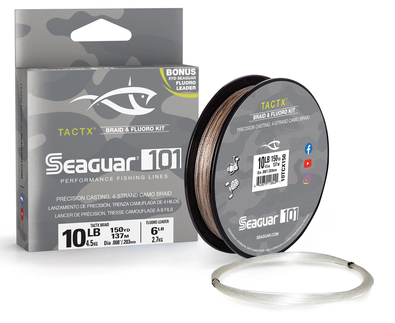 Seaguar Tactx Tresse &amp; Kit Fluorocarbone 