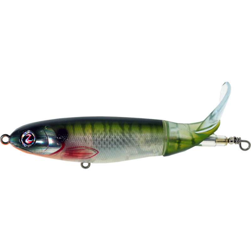 Whopper Plopper Topwater Floating Fishing Lures Rotating Tail for Bass-Red  Color