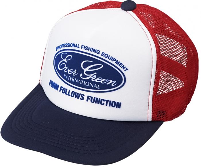 Evergreen Trucker Hat EG Pop Cap Type 3 Red/White/Navy